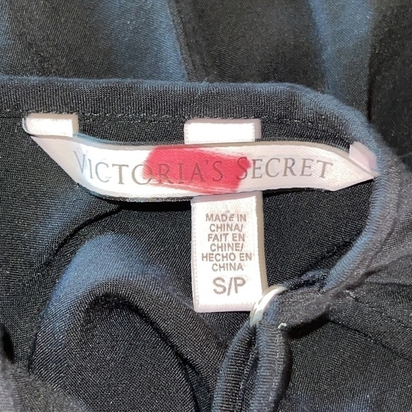 Victoria’s Secret Black Surplice Top Semi Sheer Romper - Picture 5 of 8